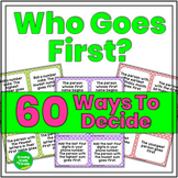 Who Goes First Cards