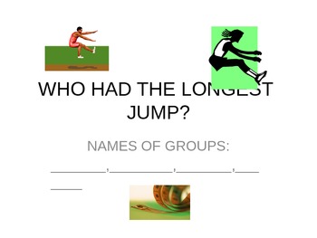 Preview of Who Had the Longest Jump?  Math / Athletics integrated