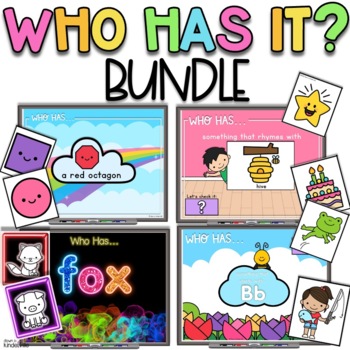 Preview of Who Has It? GROWING BUNDLE! | Morning Meeting Games