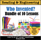 Inventions with Engineering and Reading | Bundle of Ten STEM and ELA  Lessons