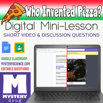 Preview of Who Invented Pizza?-Mystery Science - Distance Learning