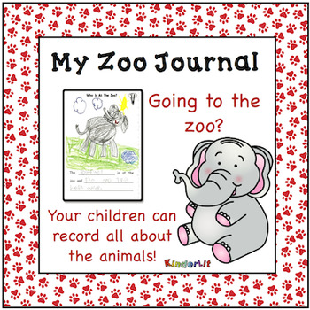 Preview of Zoo Animals - A Writing Journal