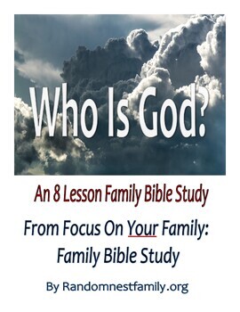 Preview of Who Is God? Family Bible Study Curriculum | Sunday school | Biblical studies