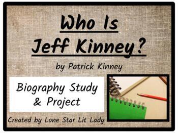 Preview of Who Is Jeff Kinney? Biography Study & Project (PDF Format)
