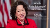 Who Is Sonia Sotomayor Powerpoint