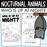 Nocturnal Animals Build-A-Word Book - Who Is Up at Night?