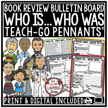 Preview of Who Is... Who Was Book Review Biography Report Templates Bulletin Board Idea