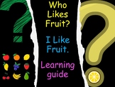 Who Likes Fruit? I Like Fruit .PDF books and activities