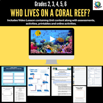 Preview of Who Lives On A Coral Reef? A Virtual Field Trip for Grades 2-6