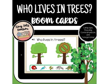 Preview of Who Lives in Trees Boom Cards
