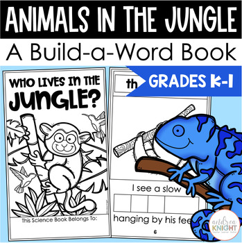 Preview of Who Lives in the Jungle? An Interactive Build-A-Word Book for K-1