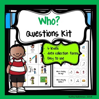 Who Questions Worksheets by Kathy Babineau | Teachers Pay Teachers