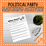 Who Says? | political party activity