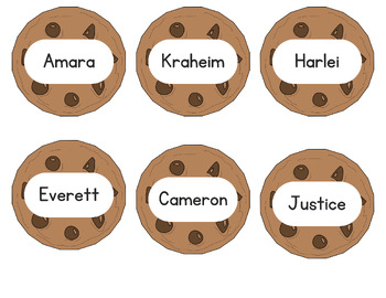 Preview of Who Stole The Cookie From The Cookie Jar? Circle Time Name Recognition Game