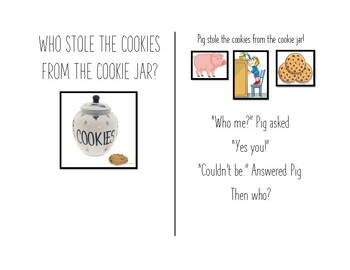 Preview of Who Stole The Cookies Interactive Book