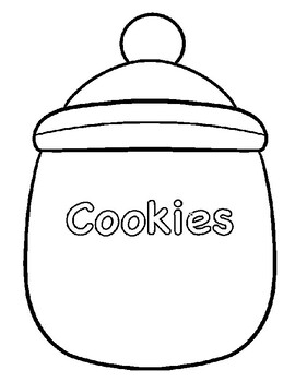 cookie jar clip art black and white
