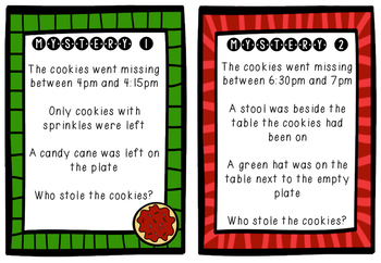 'Who Stole the Cookies?' Christmas Inference and Deduction Reading Mystery