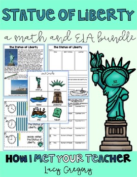 Preview of Who Stole the Statue of Liberty's Torch? - A Math and ELA Bundle!