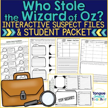 Preview of Who Stole the Wizard of Oz? by Avi Student Packet with Interactive Files