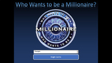 Who Wants to be a Millionaire! FCAT Science Vocabulary Rev