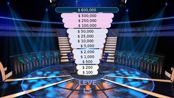 Preview of Who Wants to be a Millionaire -PowerPoint Game Template-with Score and Lifeline!