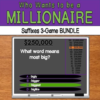 Preview of Who Wants to be a Millionaire: Suffixes 3 GAME BUNDLE