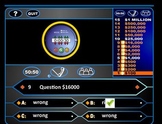 Who Wants to be a Millionaire - like Game for test prep an