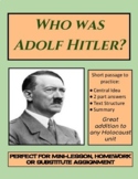 Who Was Adolf Hitler? Distance Learning