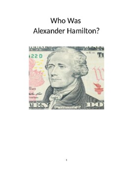 Preview of Who Was Alexander Hamilton adapted book - summaries review questions lessons