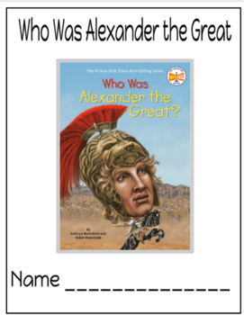 Preview of Who Was Alexander the Great Comprehension Book Packet