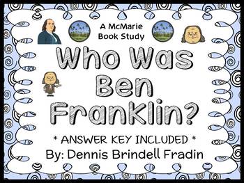 Preview of Who Was Ben Franklin? (Fradin) Book Study / Comprehension  (27 pages)