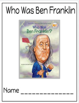 Preview of Who Was Benjamin Franklin Comprehension Book Packet