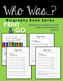Who Was Biography Book Series PRINT & GO Flipbook