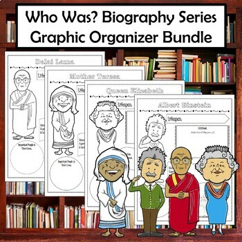 Preview of Who Was Biography Series Graphic Organizer Bundle