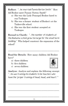 Who Was Booker T. Washington? (James Buckley Jr.) Book Study (28 pages)