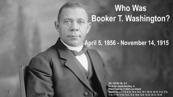 Preview of Who Was Booker T. Washington Powerpoint