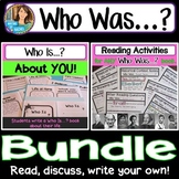 Who Was? Biography Series Bundle! Activities for ANY Book 