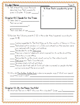 Who Was Dr. Seuss? - Reading Comprehension Packet by Spencer Aldridge
