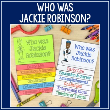 Preview of Who Was Jackie Robinson Flip Book