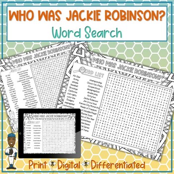 Jackie Robinson Word Search – Teacher Noire