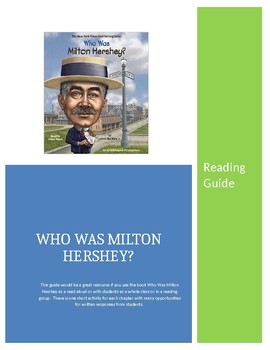 Preview of Who Was Milton Hershey Reading Guide