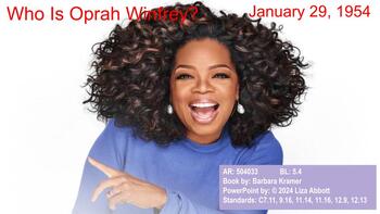 Preview of Who Was Oprah Winfrey Powerpoint