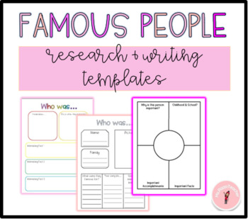 Preview of Who Was... Research Template