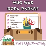 Who Was Rosa Parks? {Black History Month Novel Study} - PR