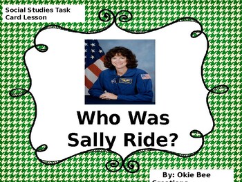Preview of Who Was Sally Ride? Task Cards