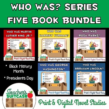 Preview of Who Was? Series - Black History & Presidents Day {Book Bundle} PRINT & DIGITAL