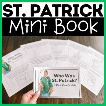 Preview of Discover St. Patrick: Color & Read MINI BOOK for St. Patrick's Day Fun!
