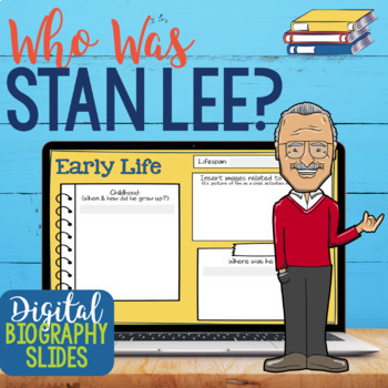 Who Was Stan Lee Digital Biography Project | Google Classroom™ | TPT
