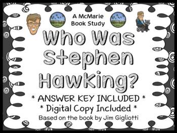 Preview of Who Was Stephen Hawking? (Jim Gigliotti) Book Study / Comprehension (22 pages)