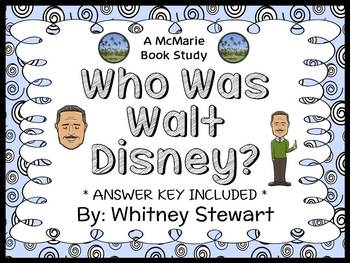 Preview of Who Was Walt Disney? (Whitney Stewart) Book Study / Comprehension  (29 pages)